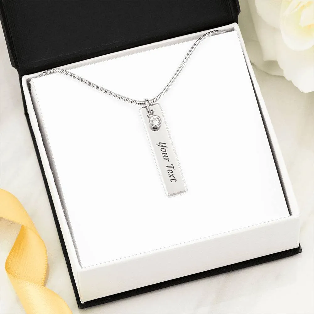 Birthstone Name Necklace