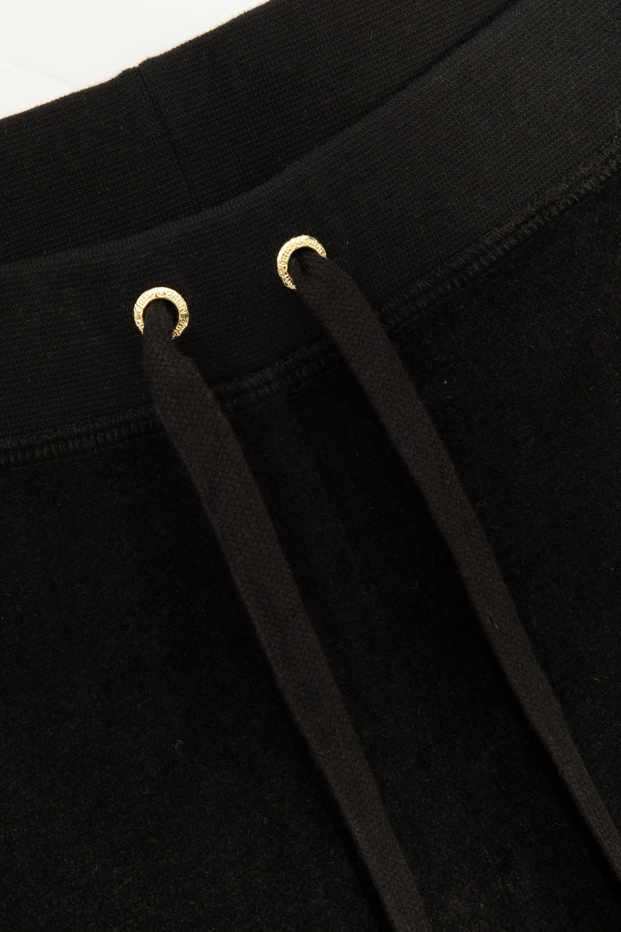 BLACK CHOOSE JUICY ULTRA LOW RISE BAMBOO VELOUR HERITAGE BOTTOMS
