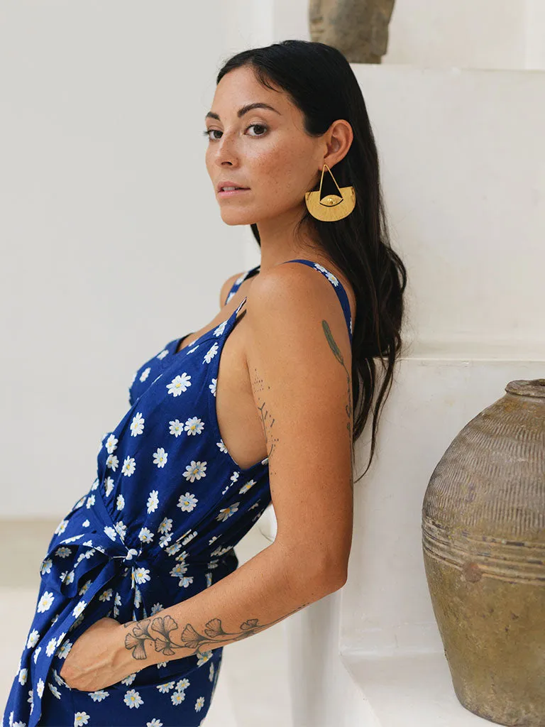 Blue Daisy Day Jumpsuit