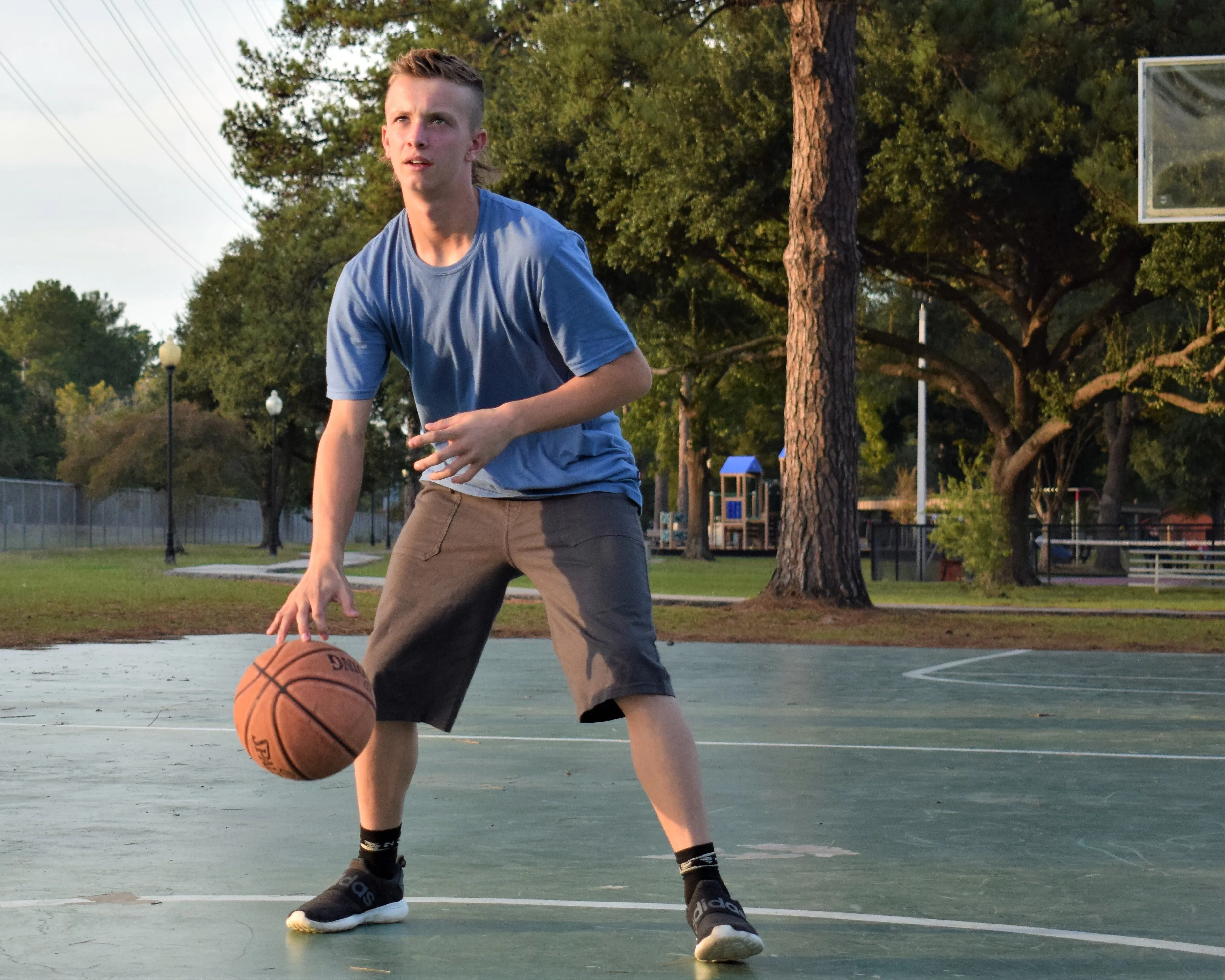 Boys Soft Cotton UPF 50  3 -Pocket Jersey Shorts | Concrete Grey