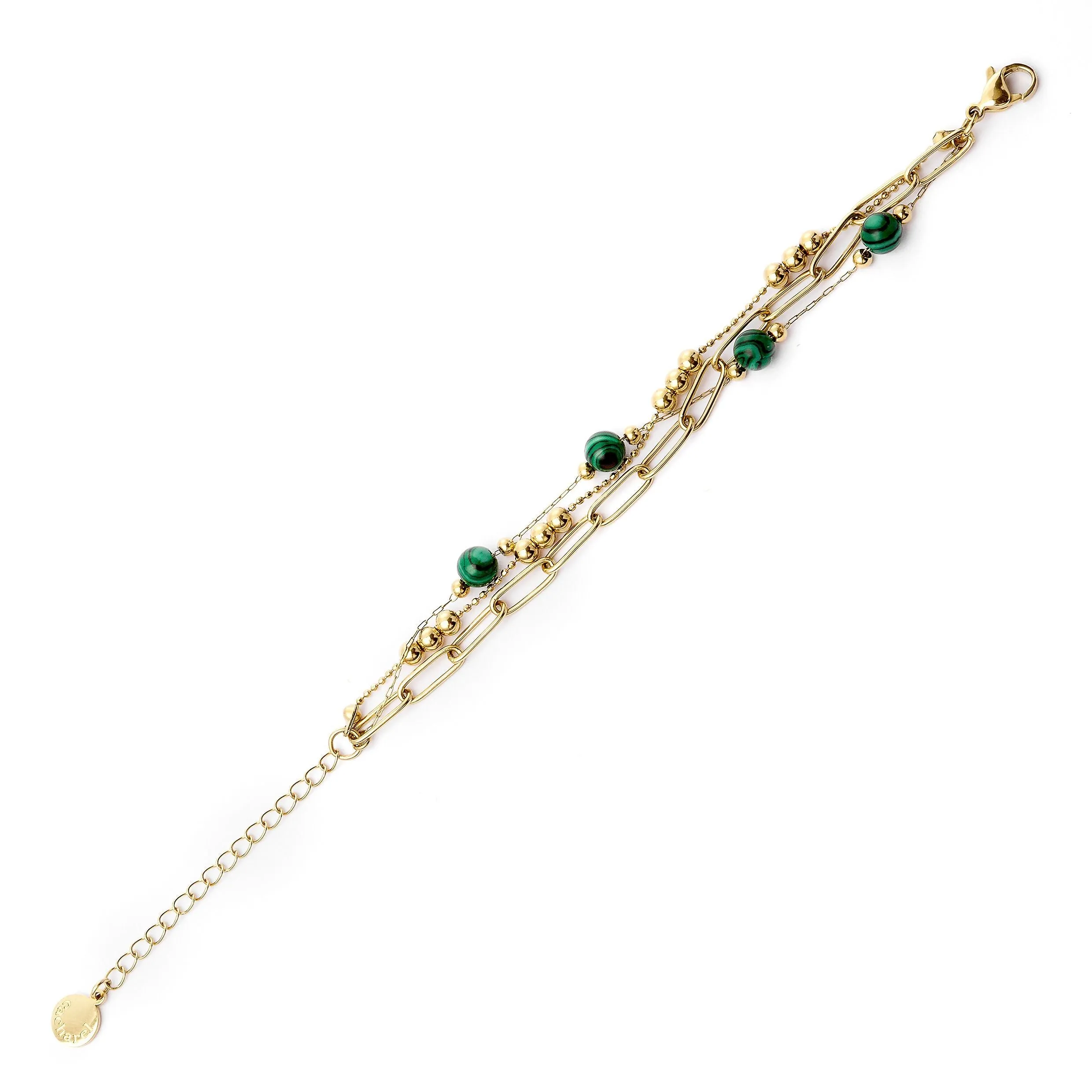 CACHAREL CJB450T - Bracelet Andrea Gold/ Green