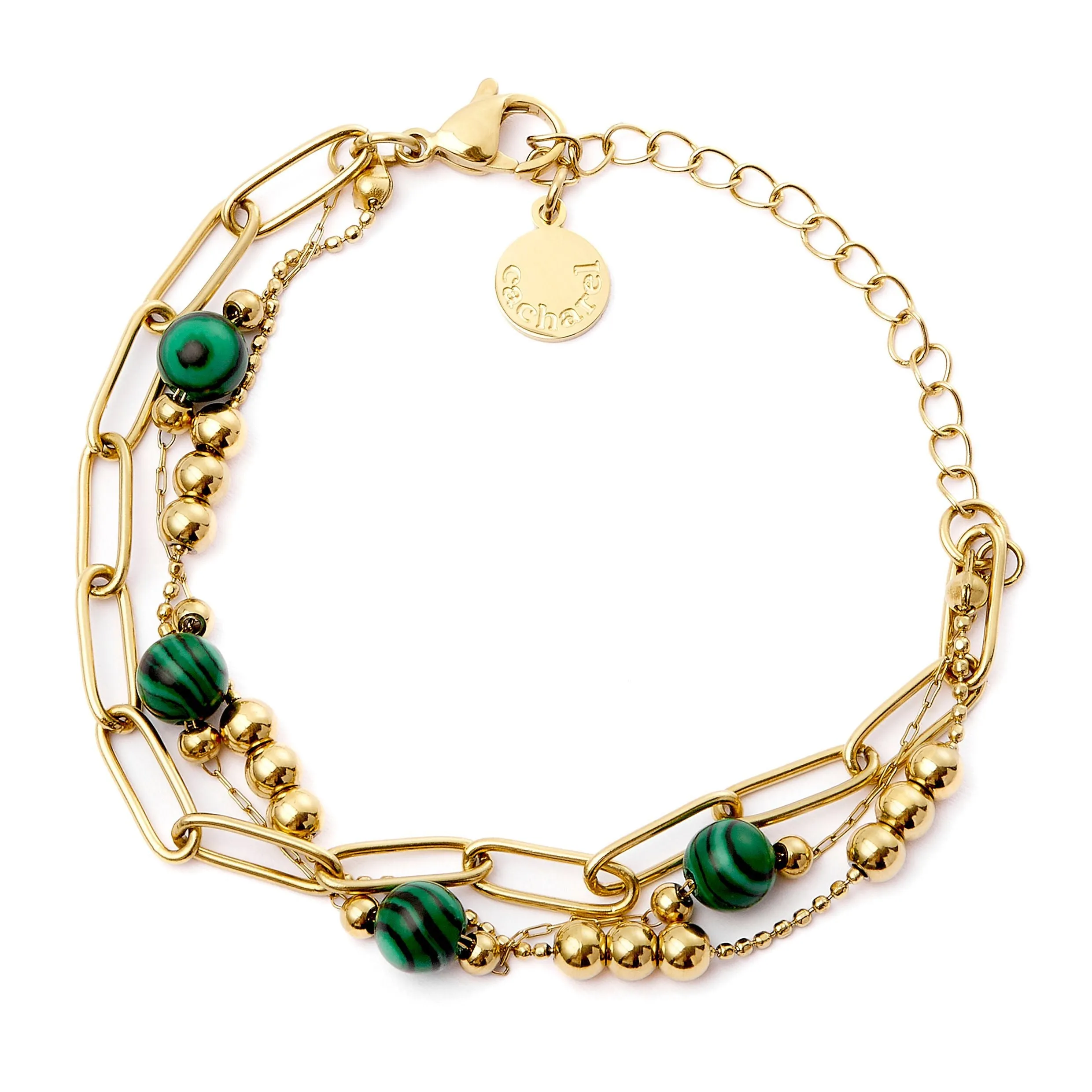 CACHAREL CJB450T - Bracelet Andrea Gold/ Green