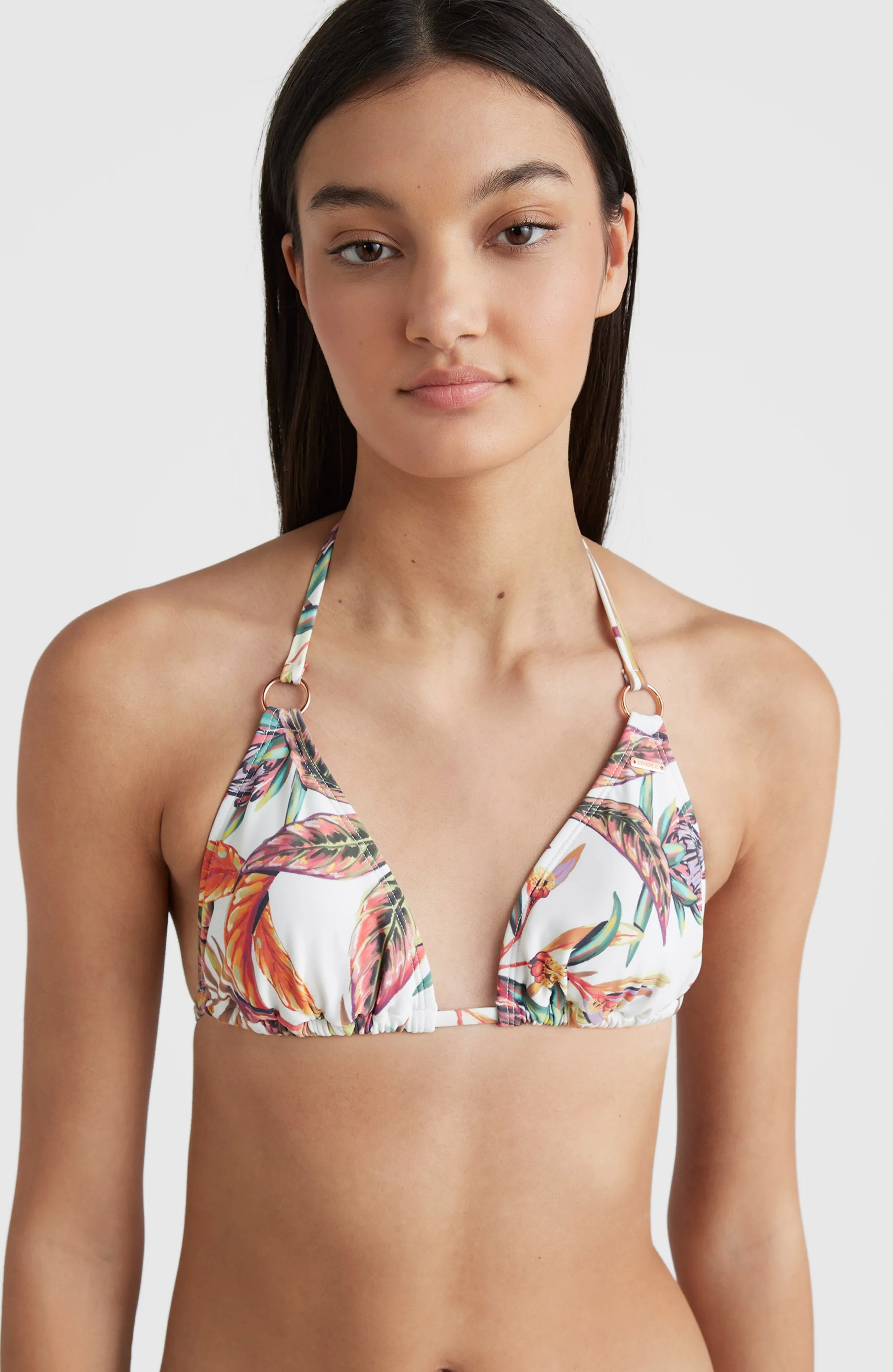 Capri - Bondey Bikini Set | White Tropical Flower