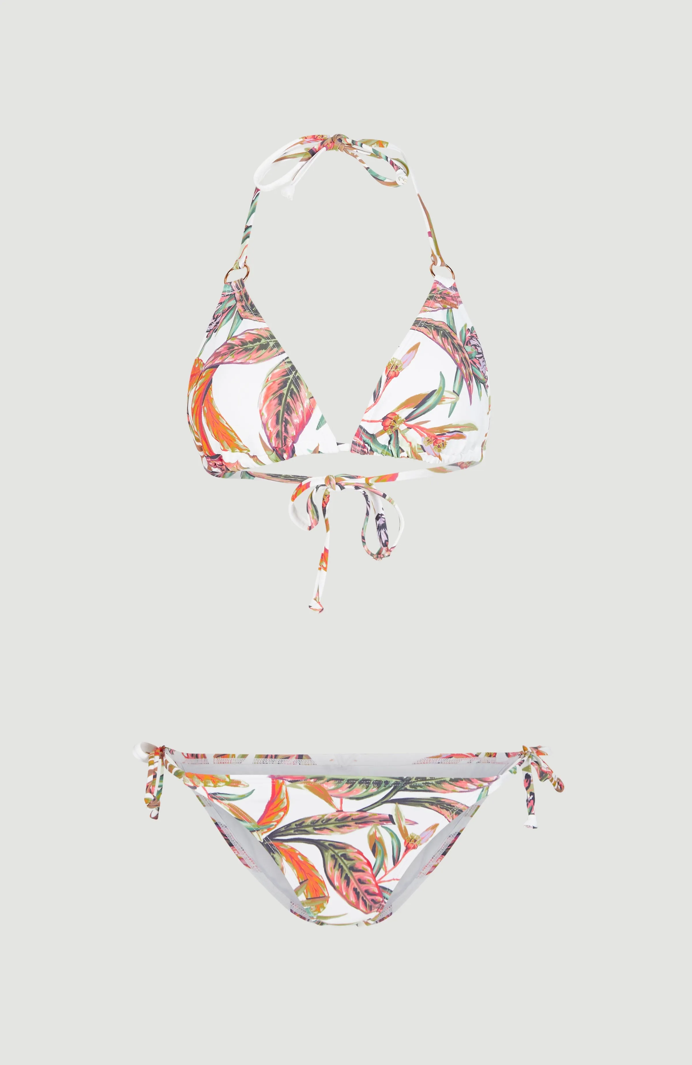 Capri - Bondey Bikini Set | White Tropical Flower