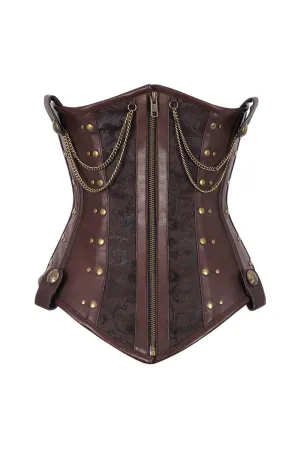 CD-4147 - Steampunk Underbust Corset with Chains