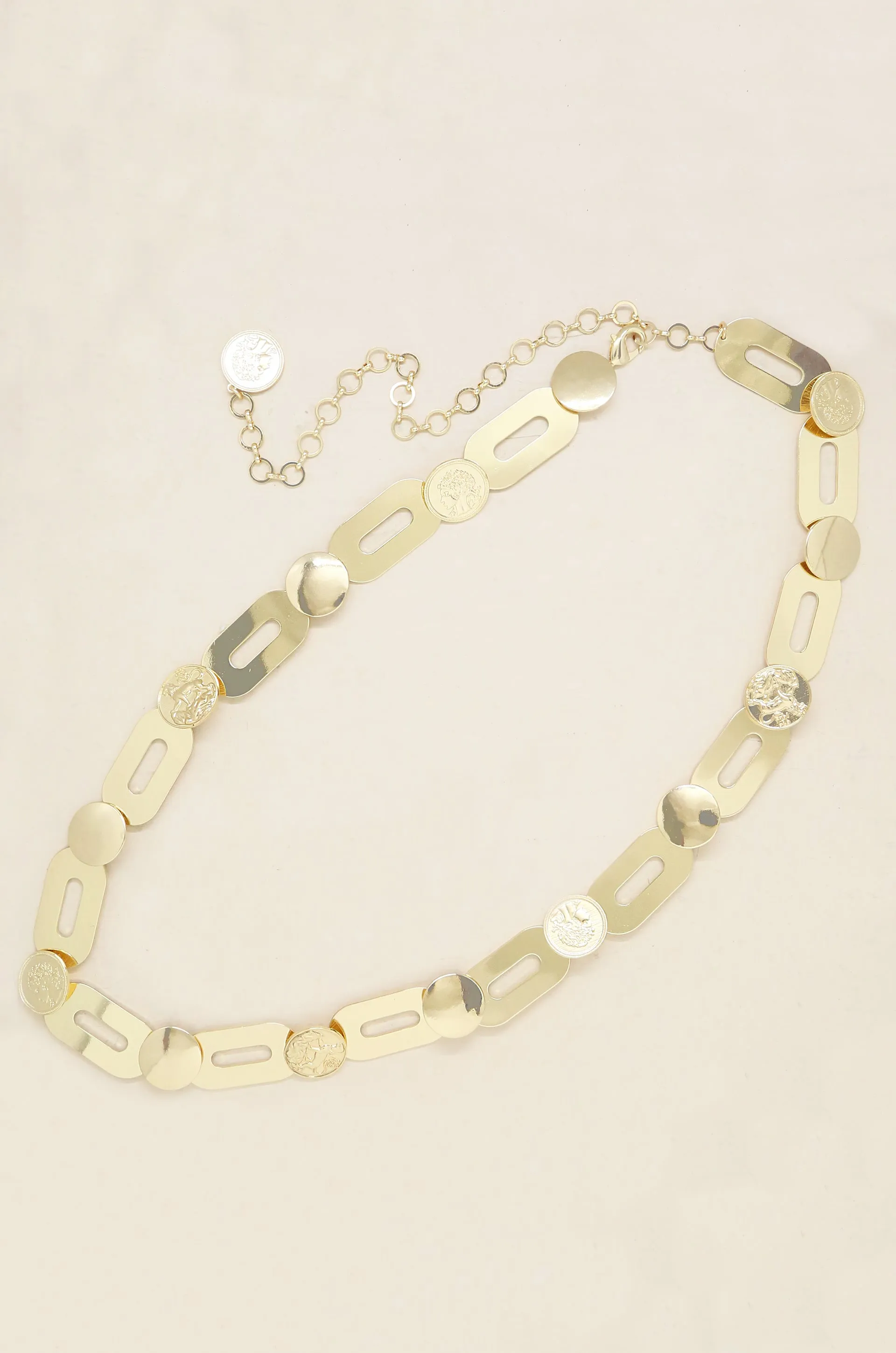 Chain Link Belt in Gold