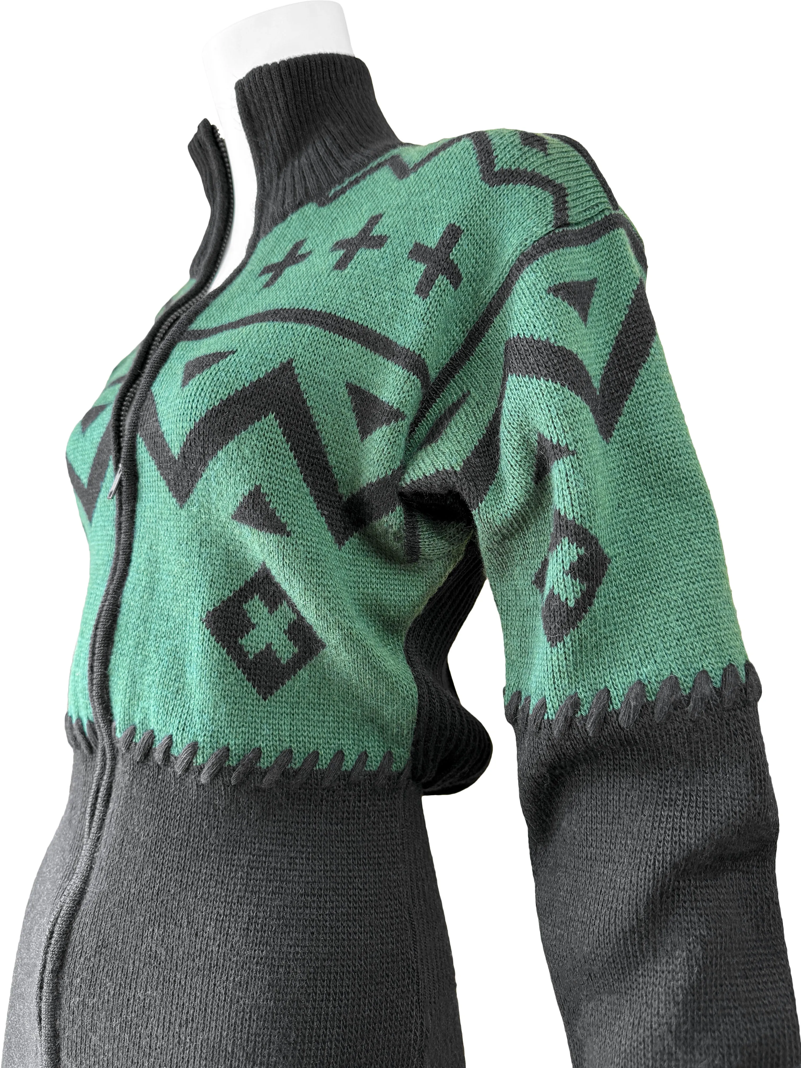 Claude Montana Fall 1986 Knit Mini Dress