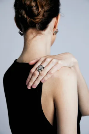 Clear Crystal Chunky Ring