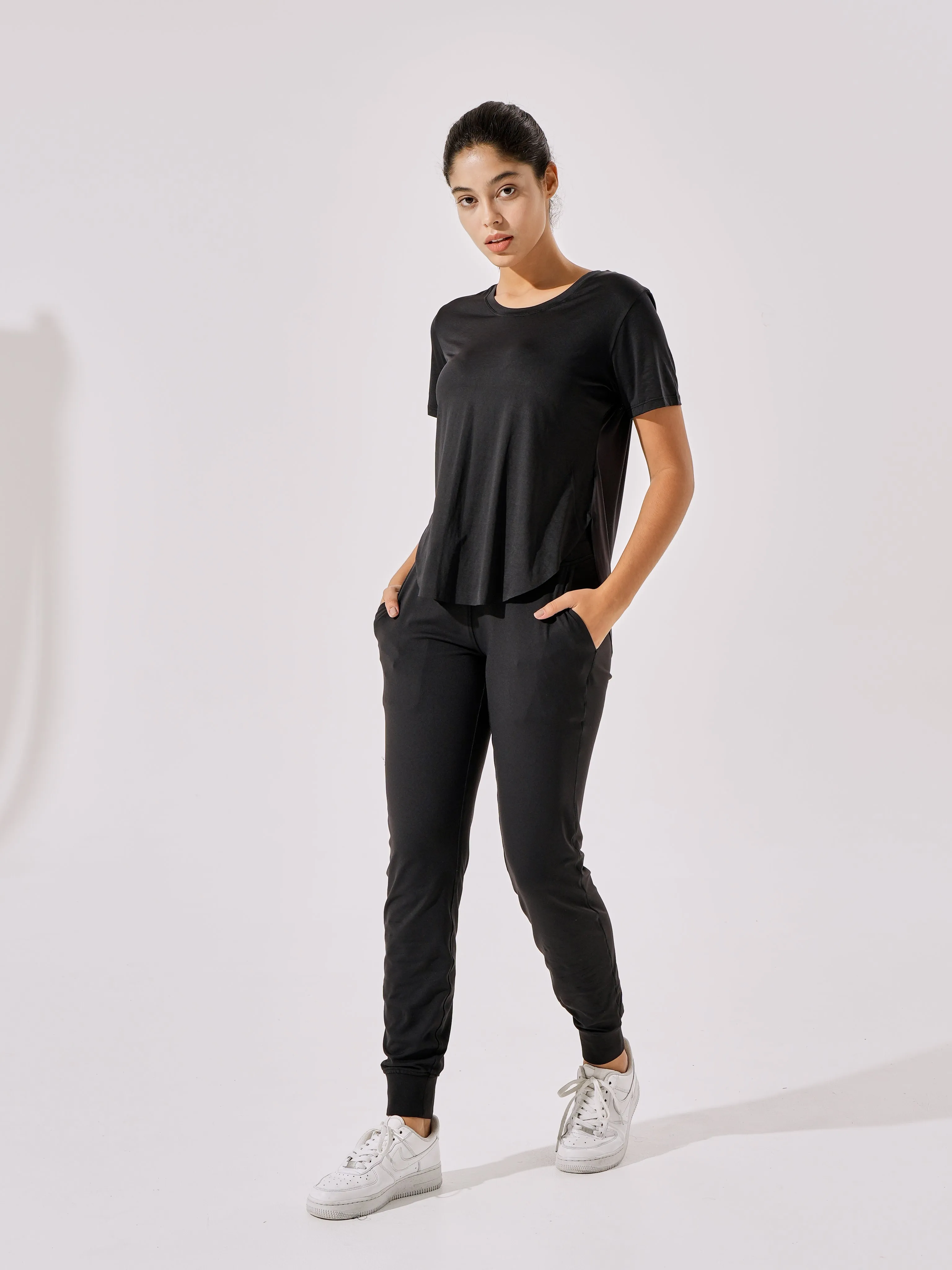 Cooling & Buttery Soft Velvet Joggers With Cuffs