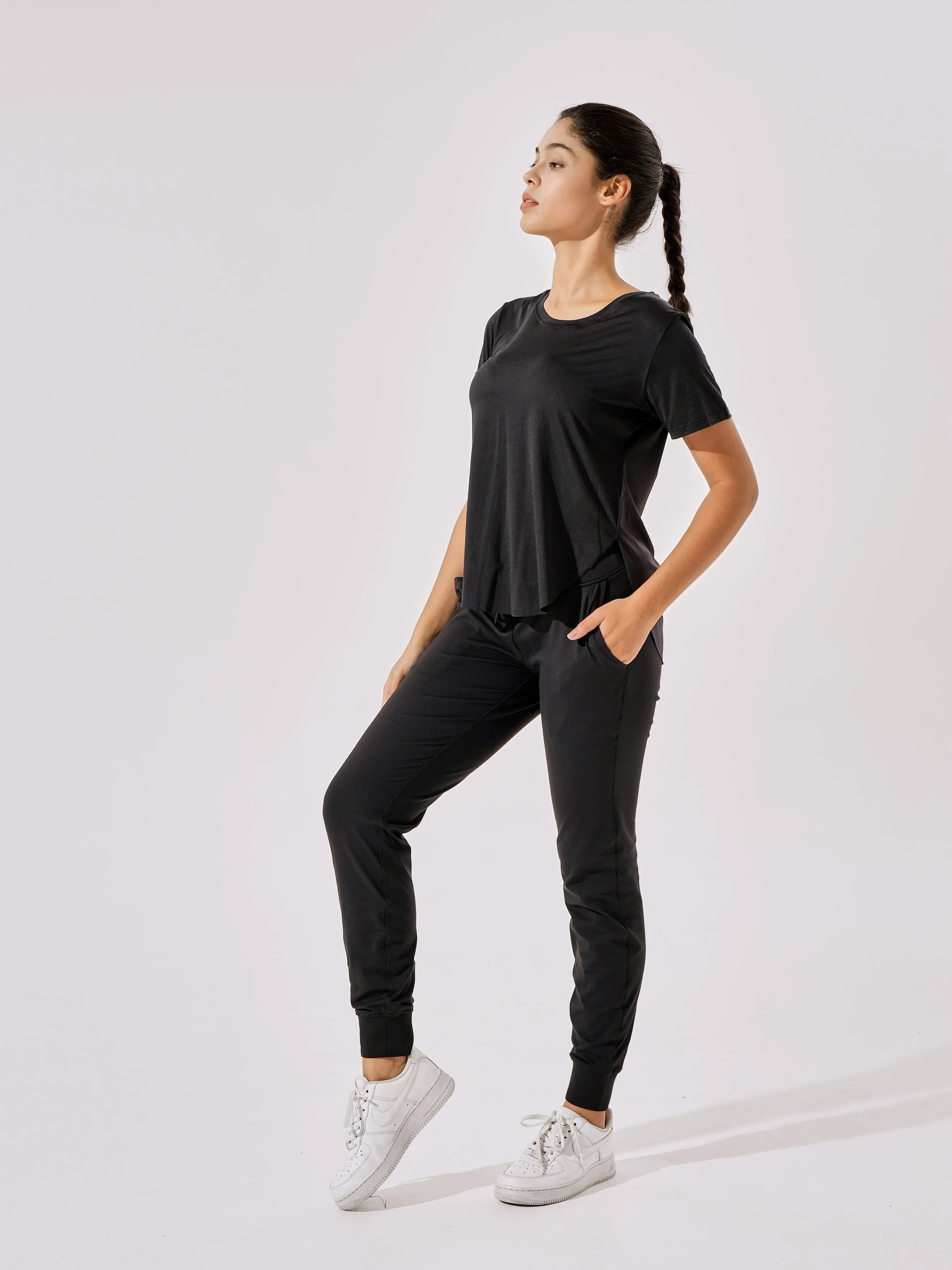 Cooling & Buttery Soft Velvet Joggers With Cuffs