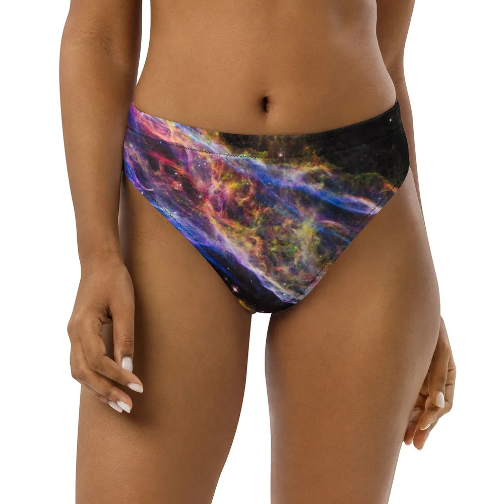 Cosmic Veil Nebula Recycled Swim Bottom