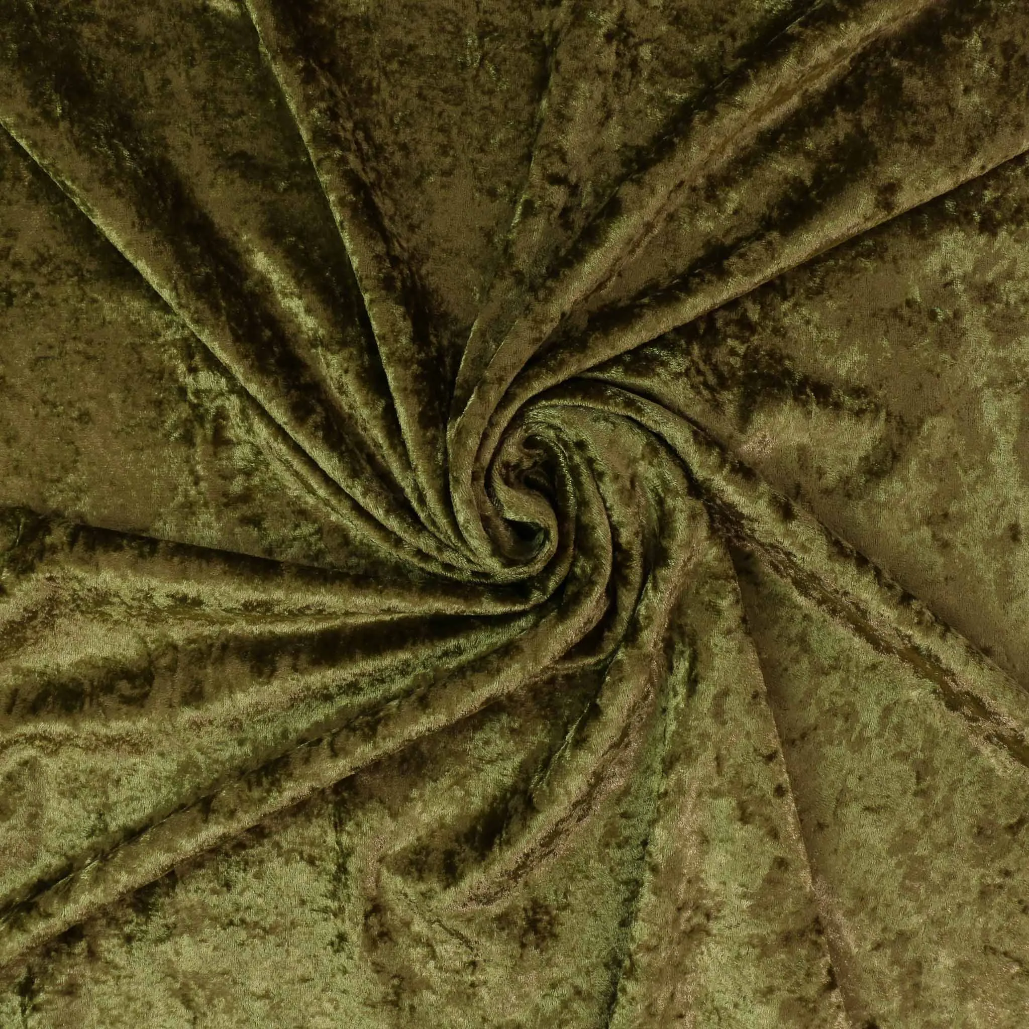 Crushed Velvet - Khaki, Terracotta