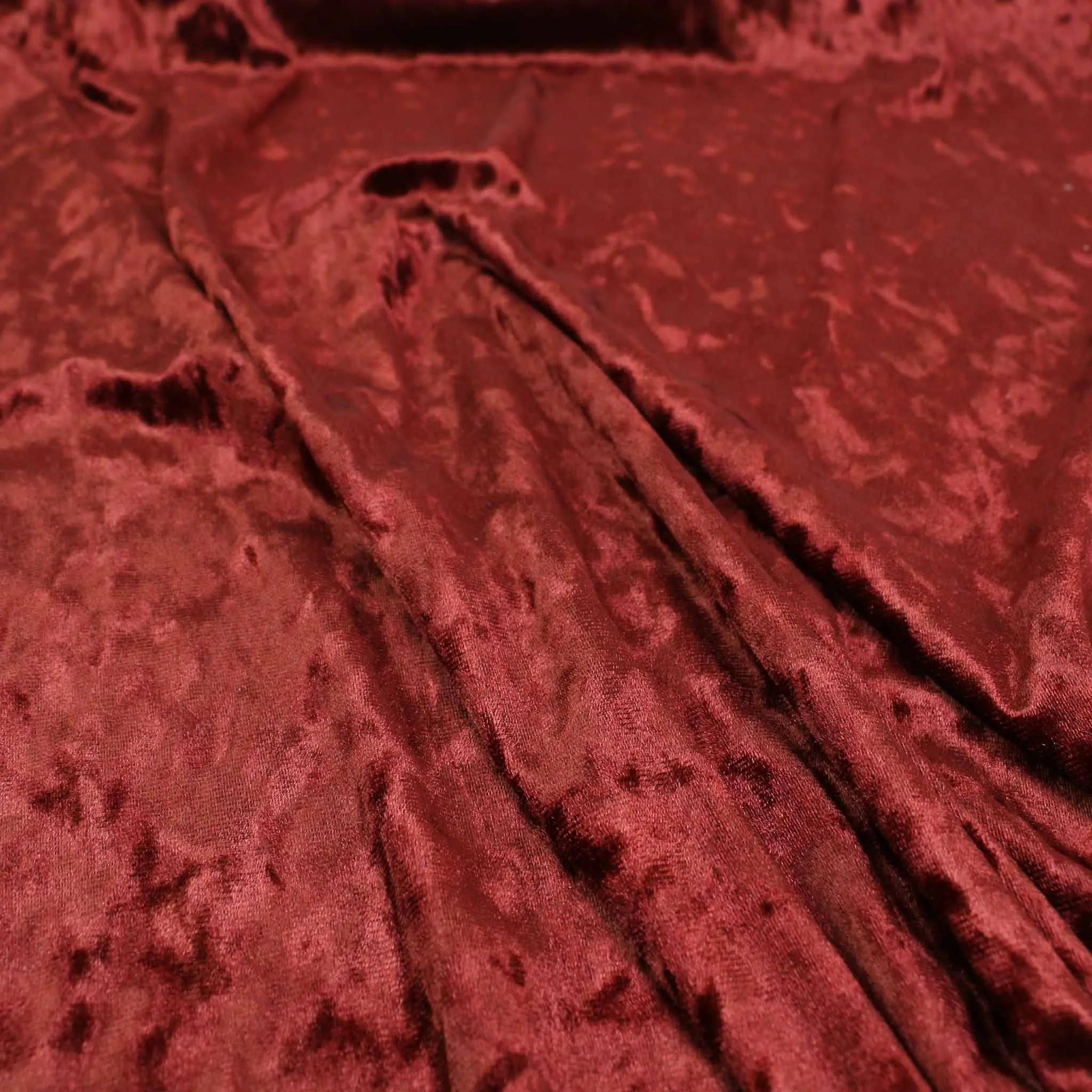 Crushed Velvet - Khaki, Terracotta