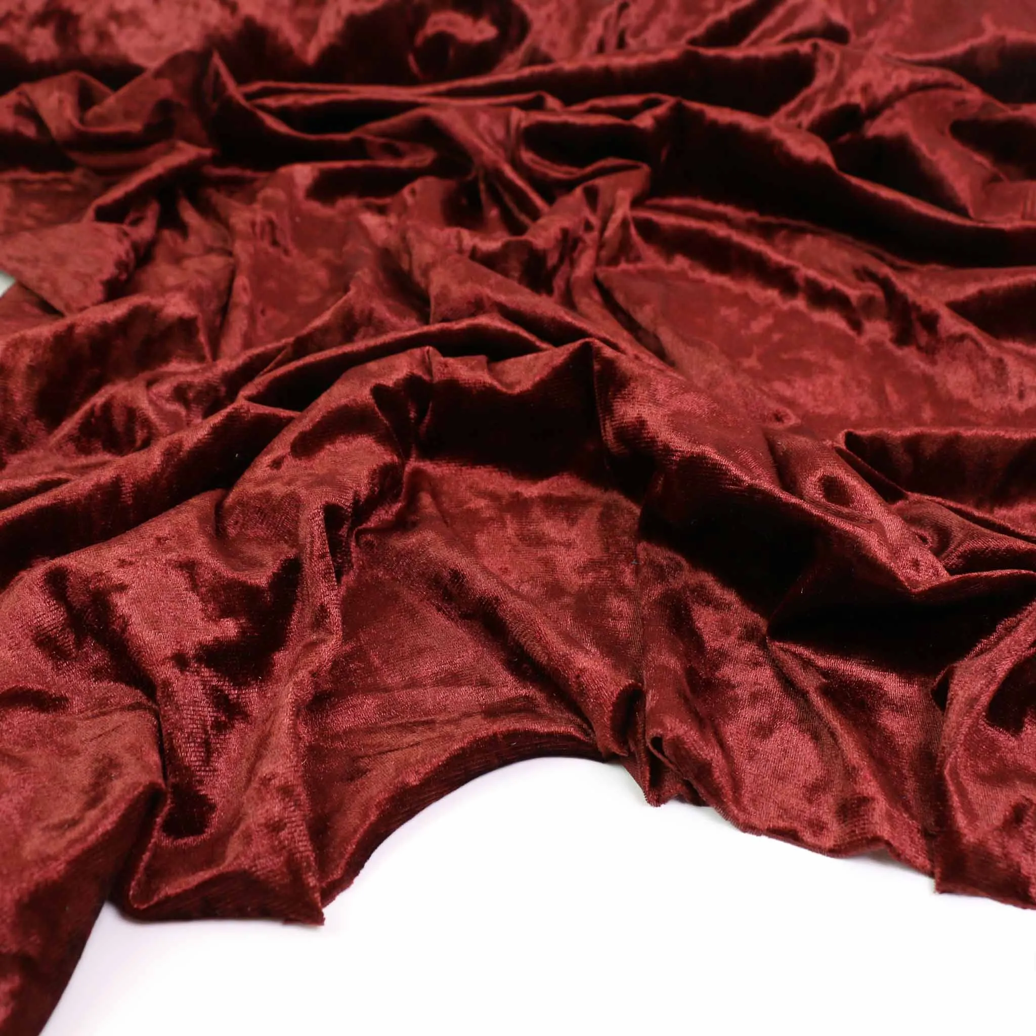 Crushed Velvet - Khaki, Terracotta