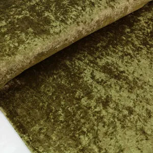 Crushed Velvet - Khaki, Terracotta