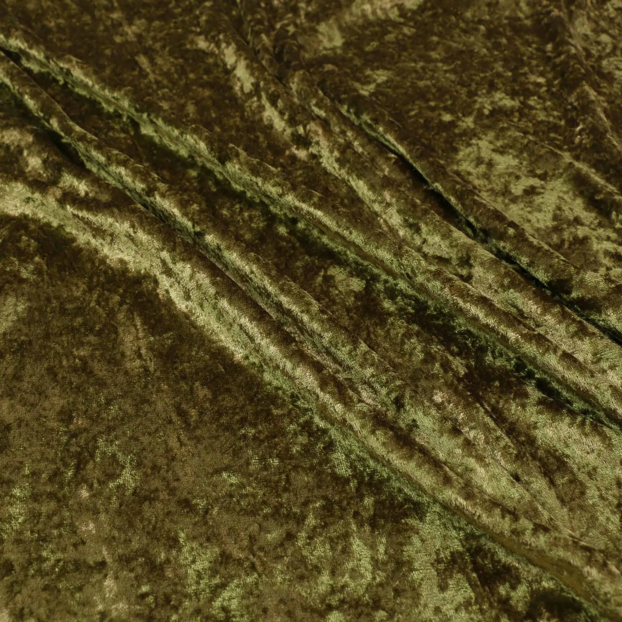 Crushed Velvet - Khaki, Terracotta