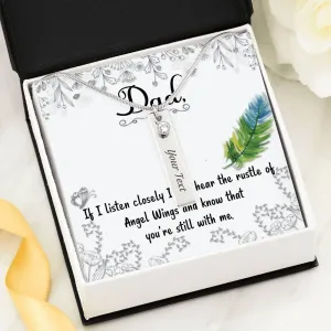 Dad Remembrance, You're still with me-Birthstone Name Necklace