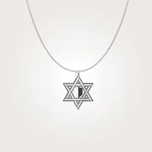 David Star sterling silver pendant