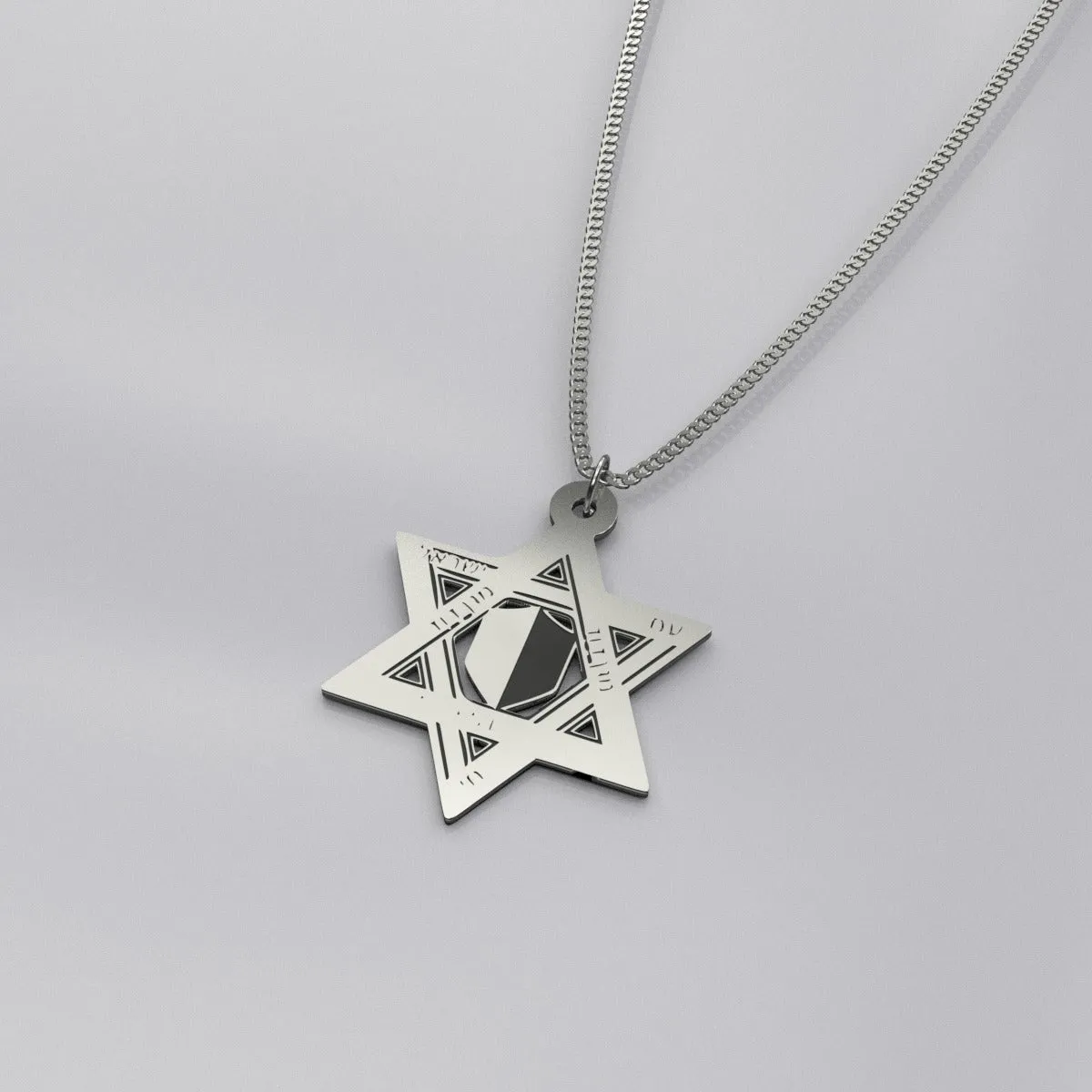 David Star sterling silver pendant