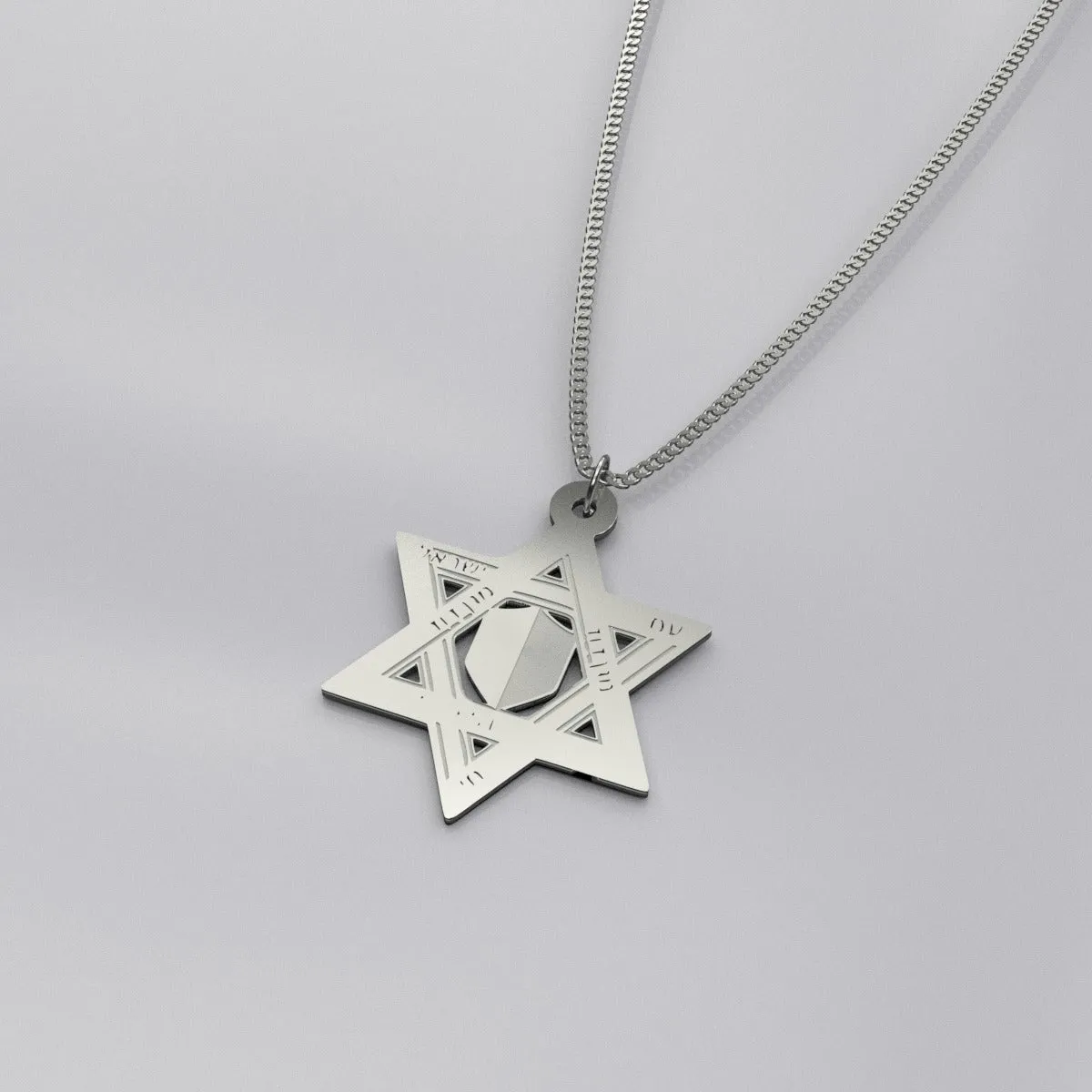 David Star sterling silver pendant