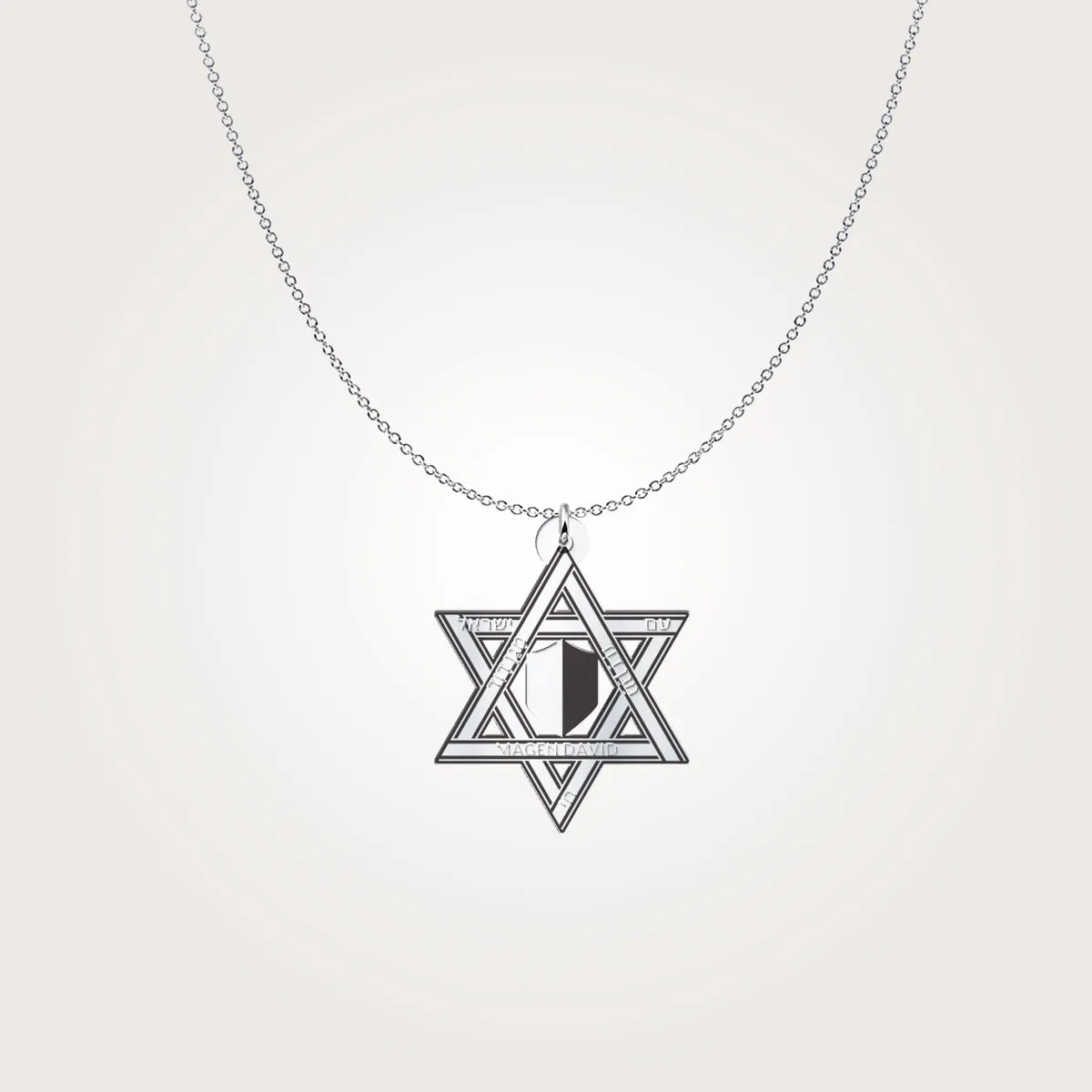 David Star sterling silver pendant