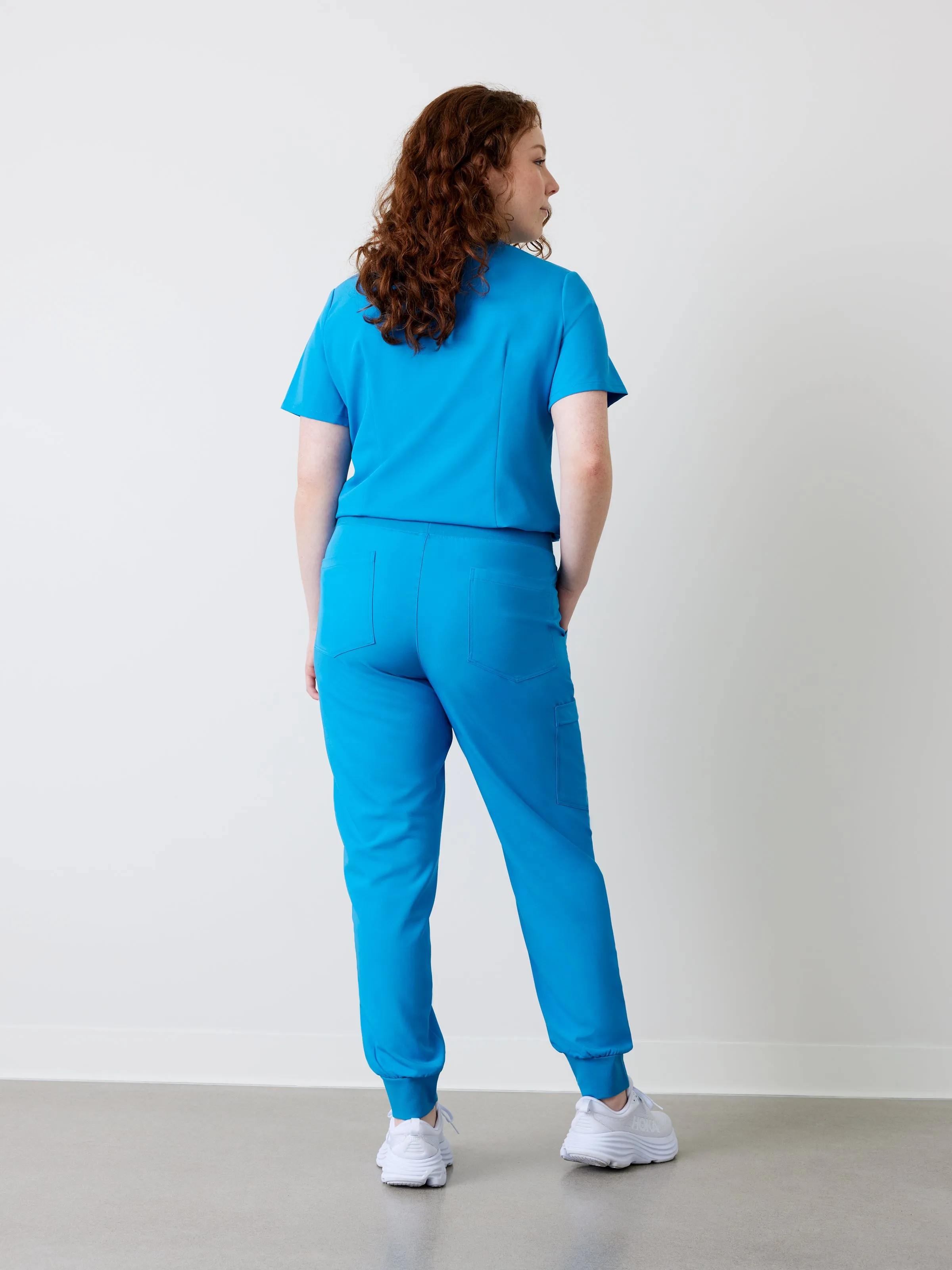 DEMI RE-GARDE™ - BLEU AZUR - Jogger Scrub Pants|| DEMI RE-GARDE™ - BLEU AZUR - Pantalon Jogger