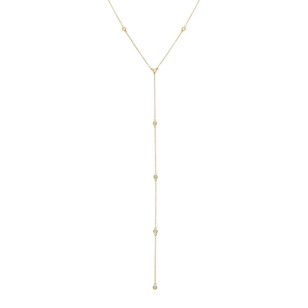 Diamond By The Yard Lariat 14K
