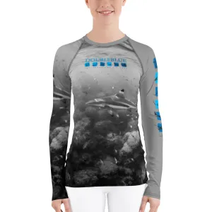 Doubleblue Logo Blacktip Women's Rash Guard
