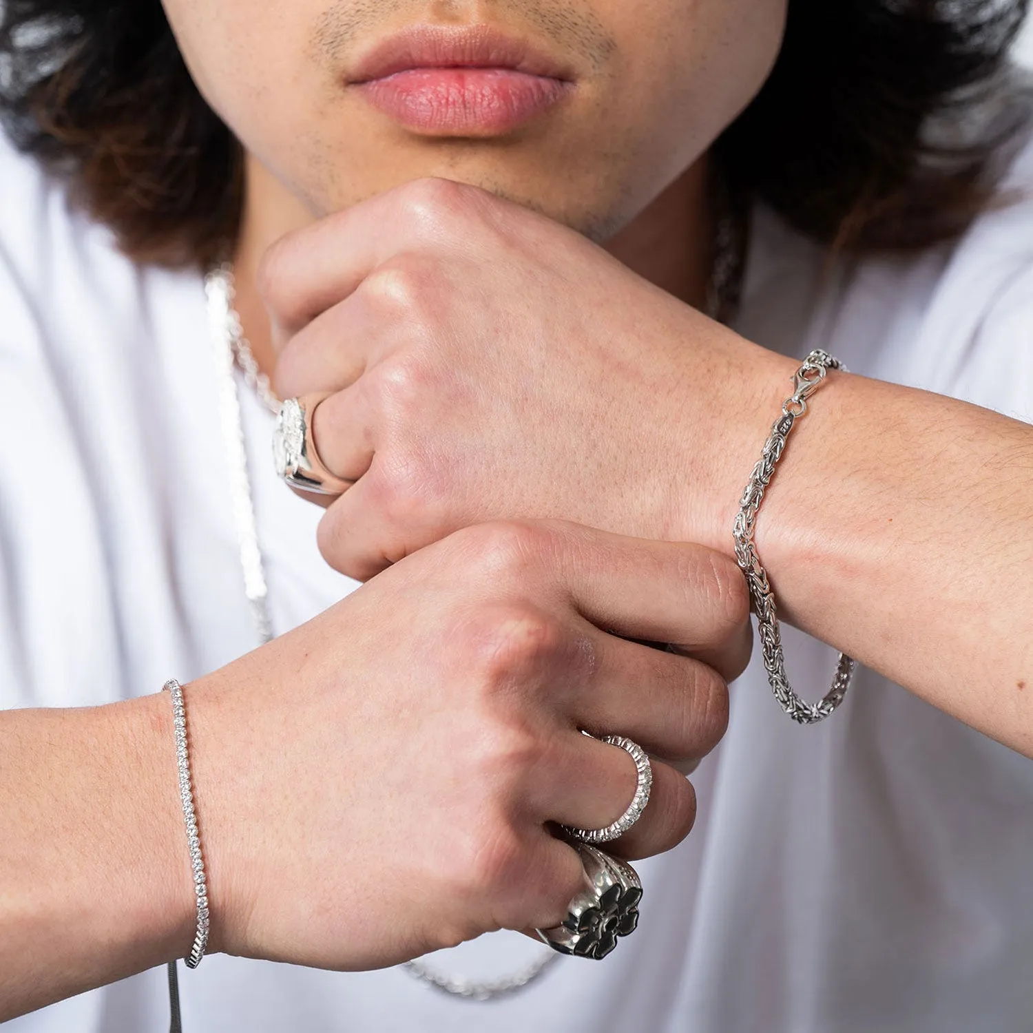 Dragon Scale Byzantine Chain Bracelet