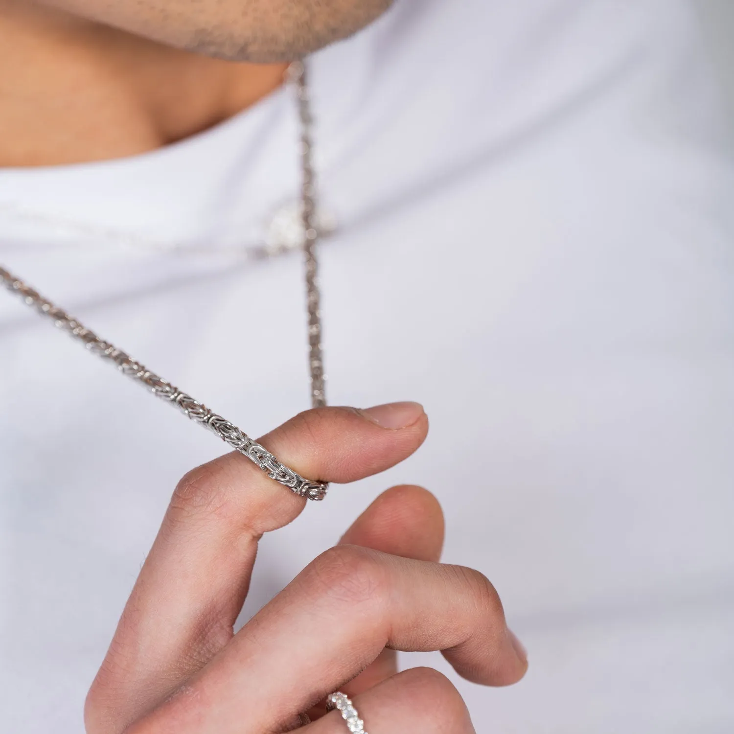 Dragon Scale Byzantine Chain Necklace