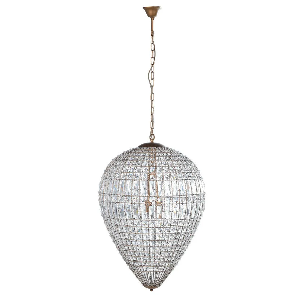 Dwell Lawn Large Dome Crystal Chandelier