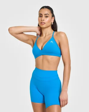 EasyLift™ Ultra Minimal V Neck Bralette | Tropical Blue