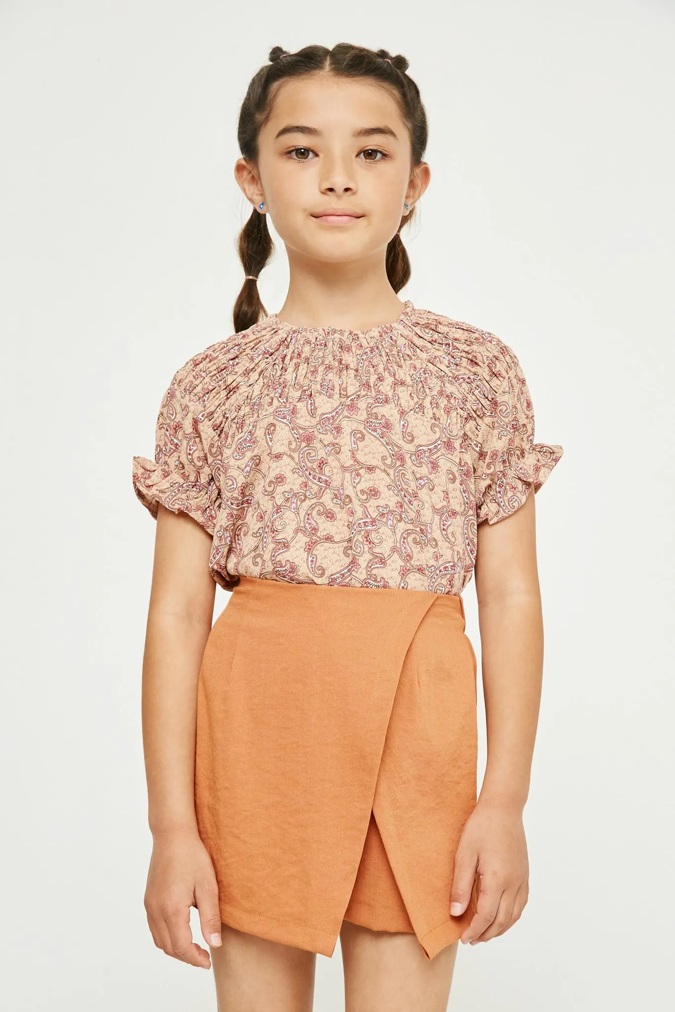 Elastic Waist Soft Skort