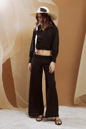 Elasticized Low Waist Pants