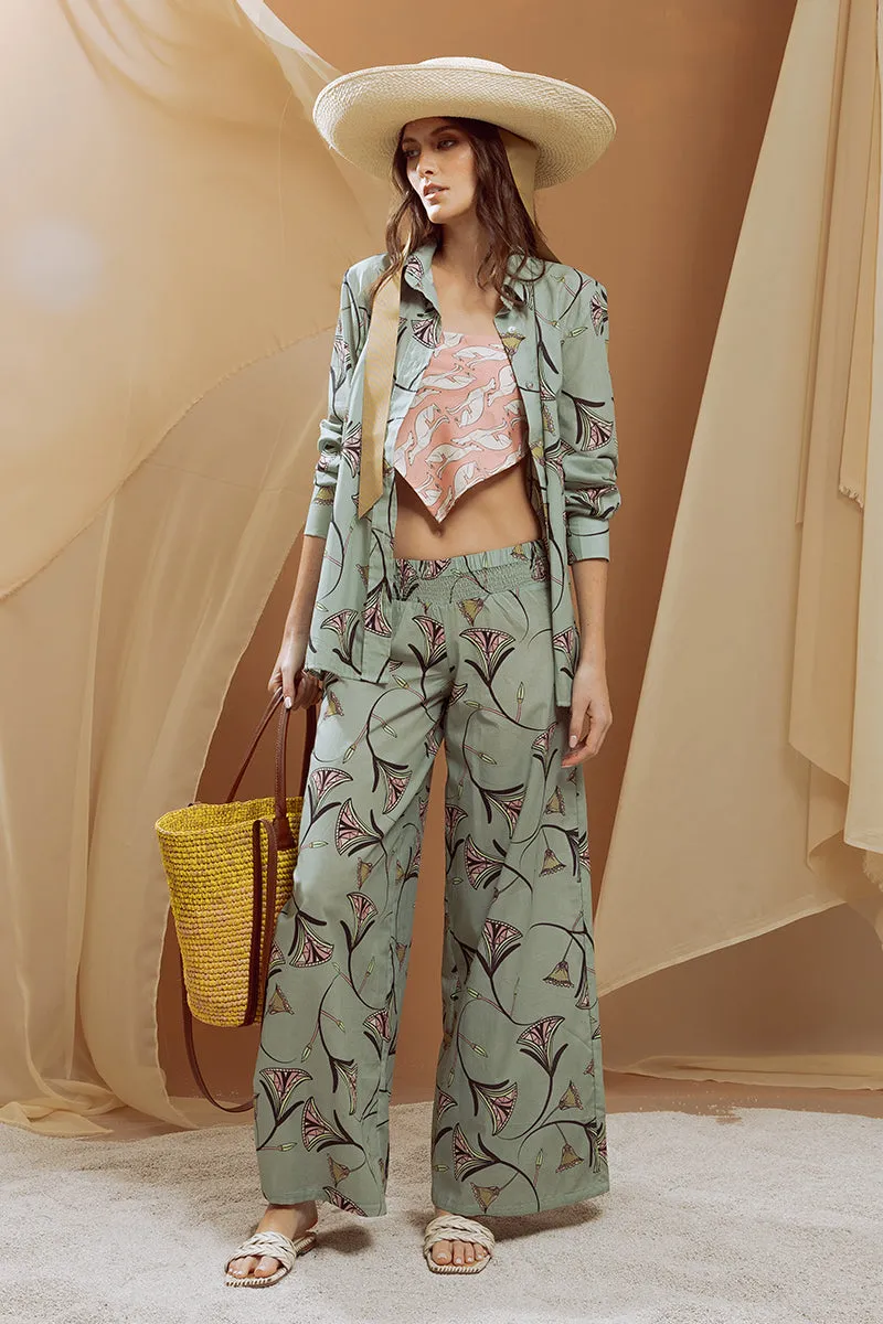 Elasticized Low Waist Pants