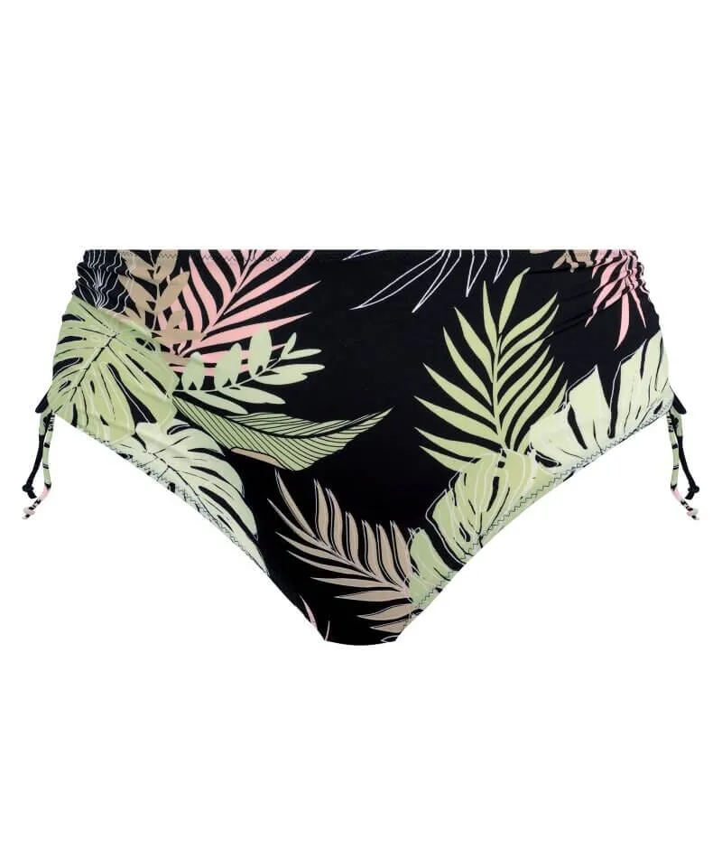 Elomi Swim Tropical Retreat Adjustable Bikini Brief - Black