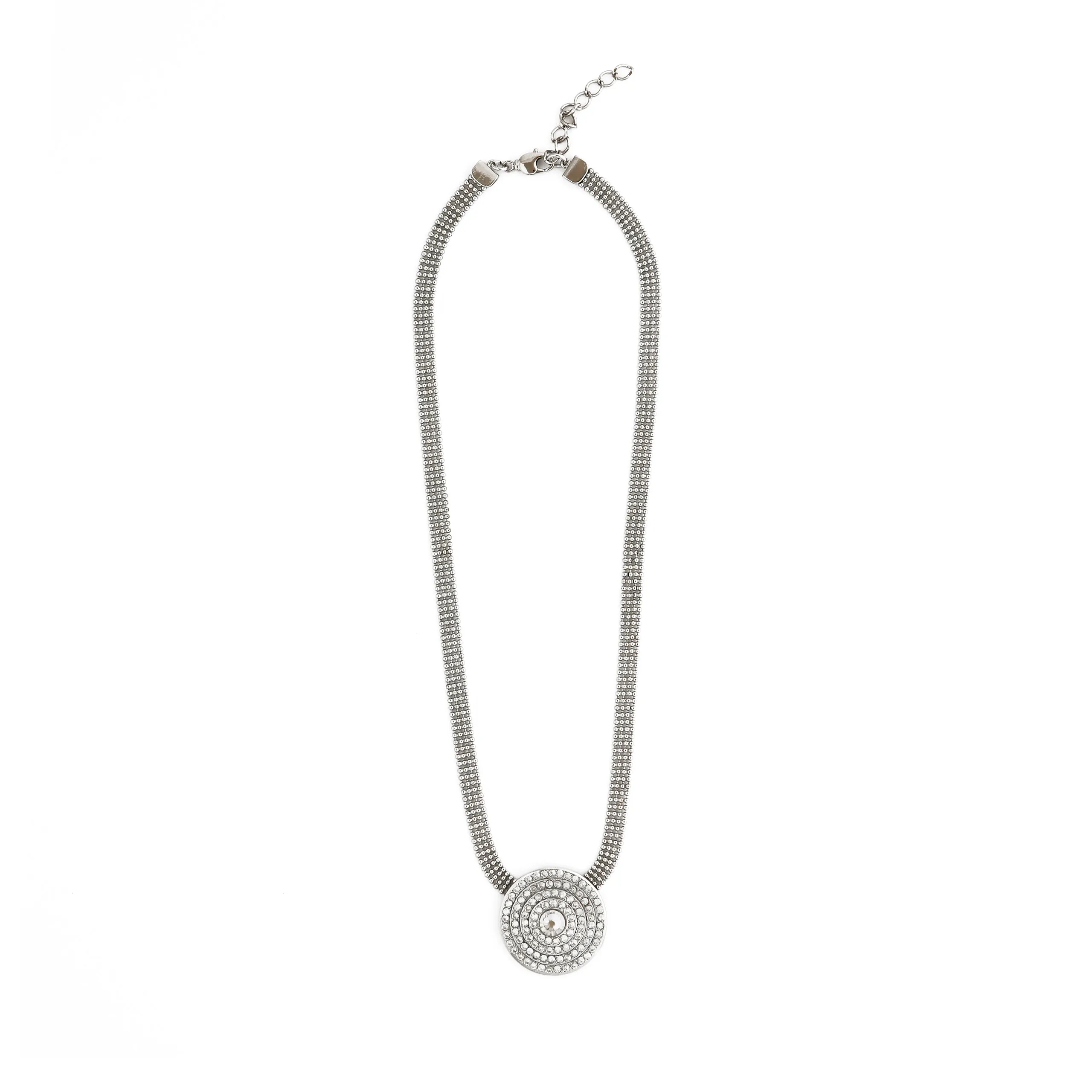 Emily pave crystal pendant necklace