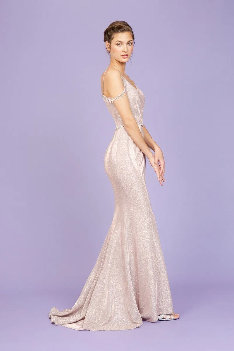 Eureka 9811 Cold-Shoulder Mermaid Long Dress