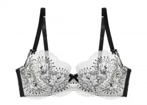 Evelina Underwire Bra - Black/White -