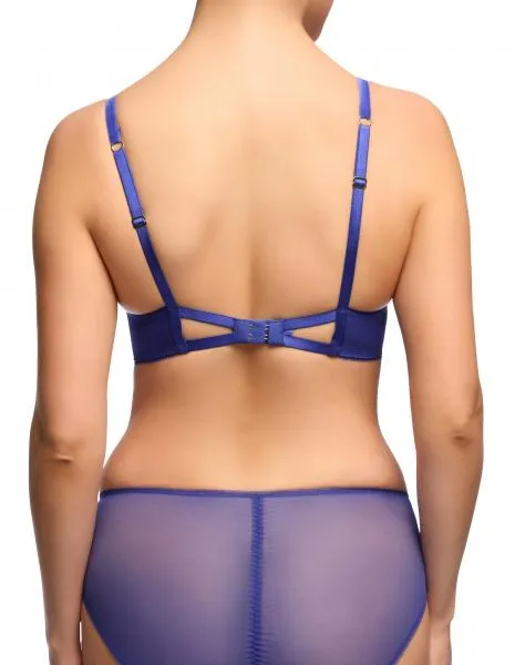 Evelina Underwire Bra - Cobalt/Coral -