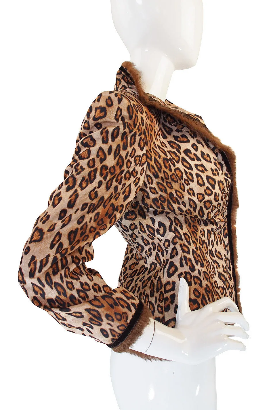 F2006 RTW McQueen Leopard and Fur Jacket