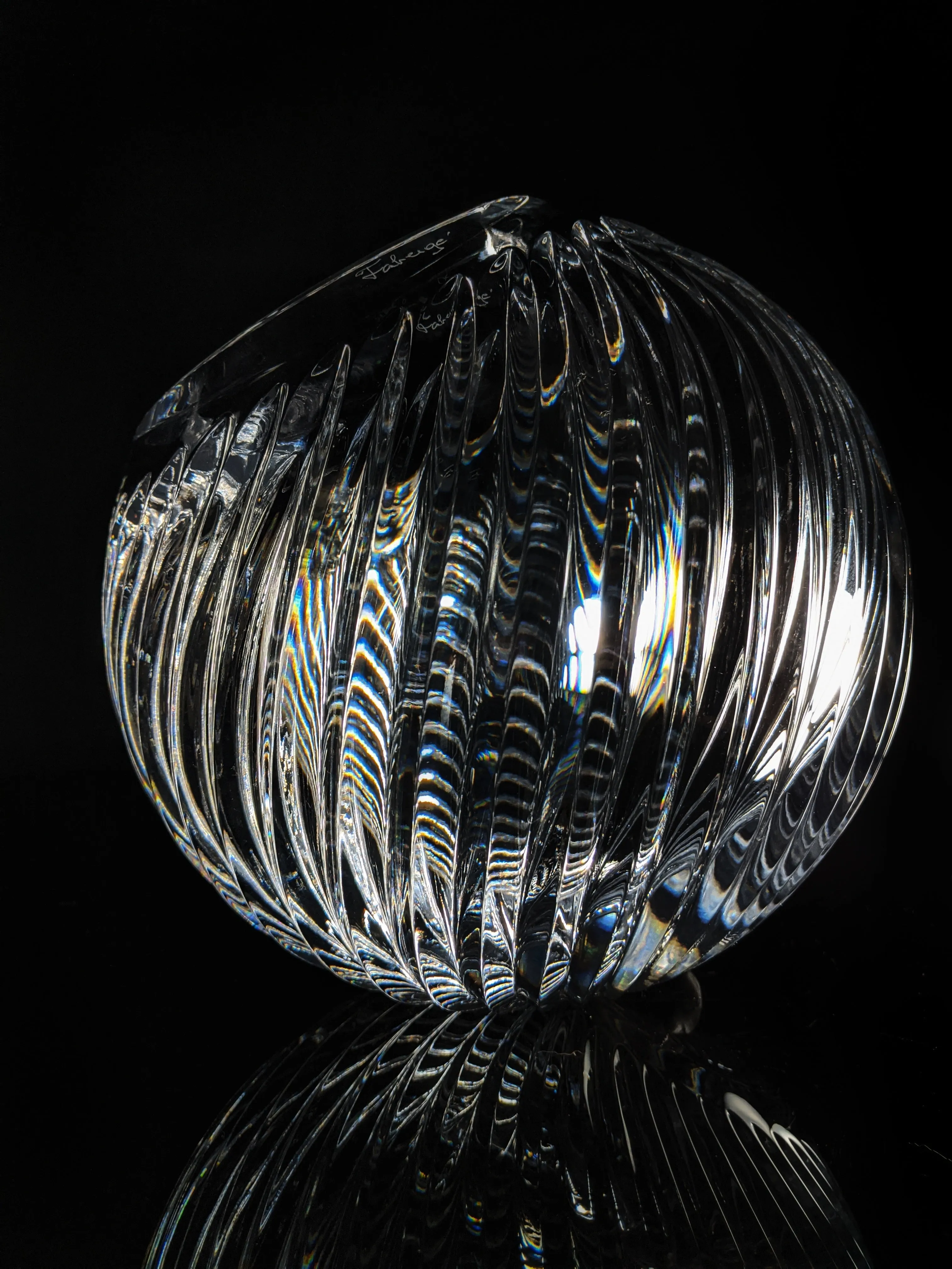 Faberge Atelier Crystal Collection Bowl in the original box