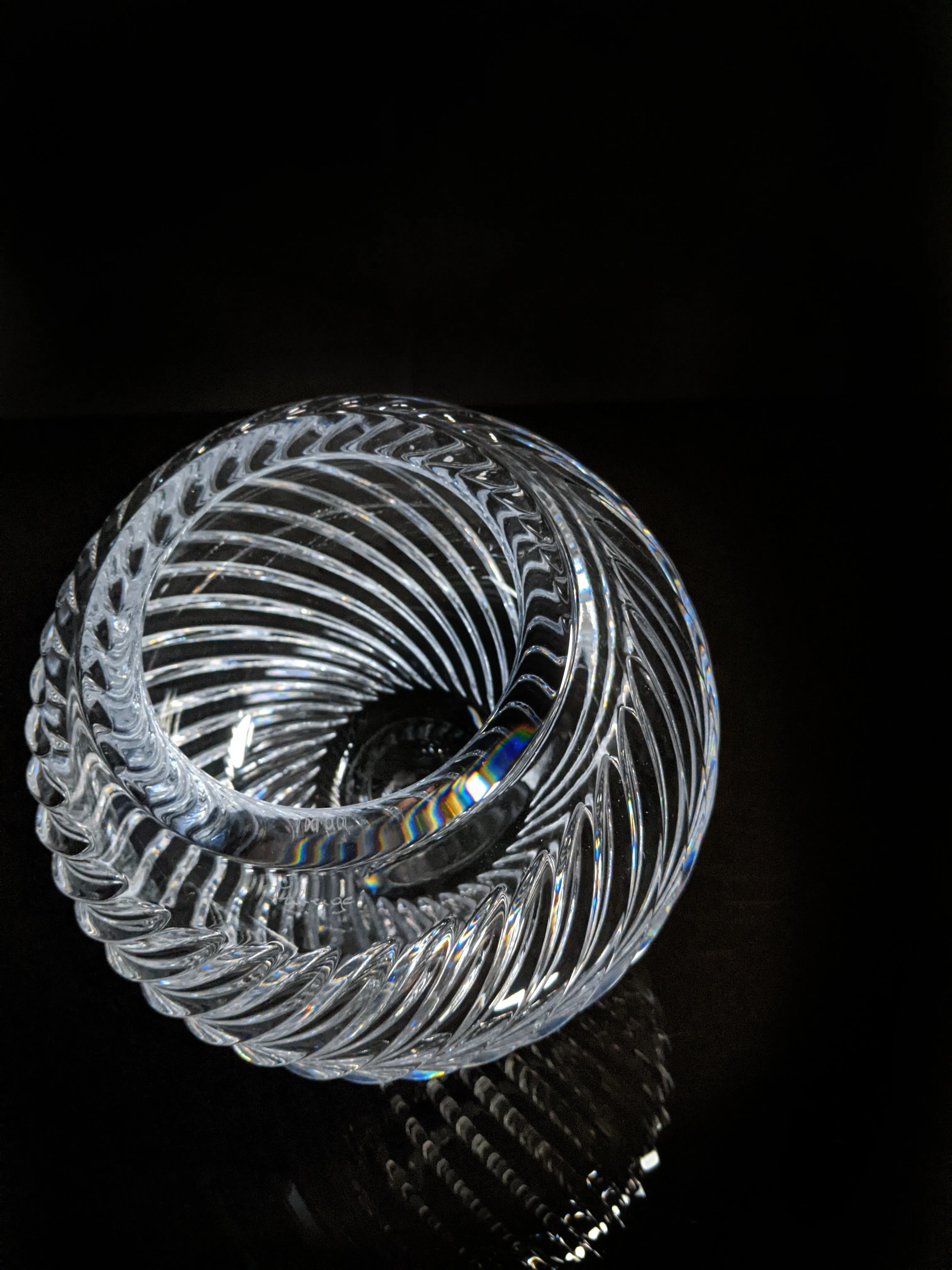Faberge Atelier Crystal Collection Bowl in the original box