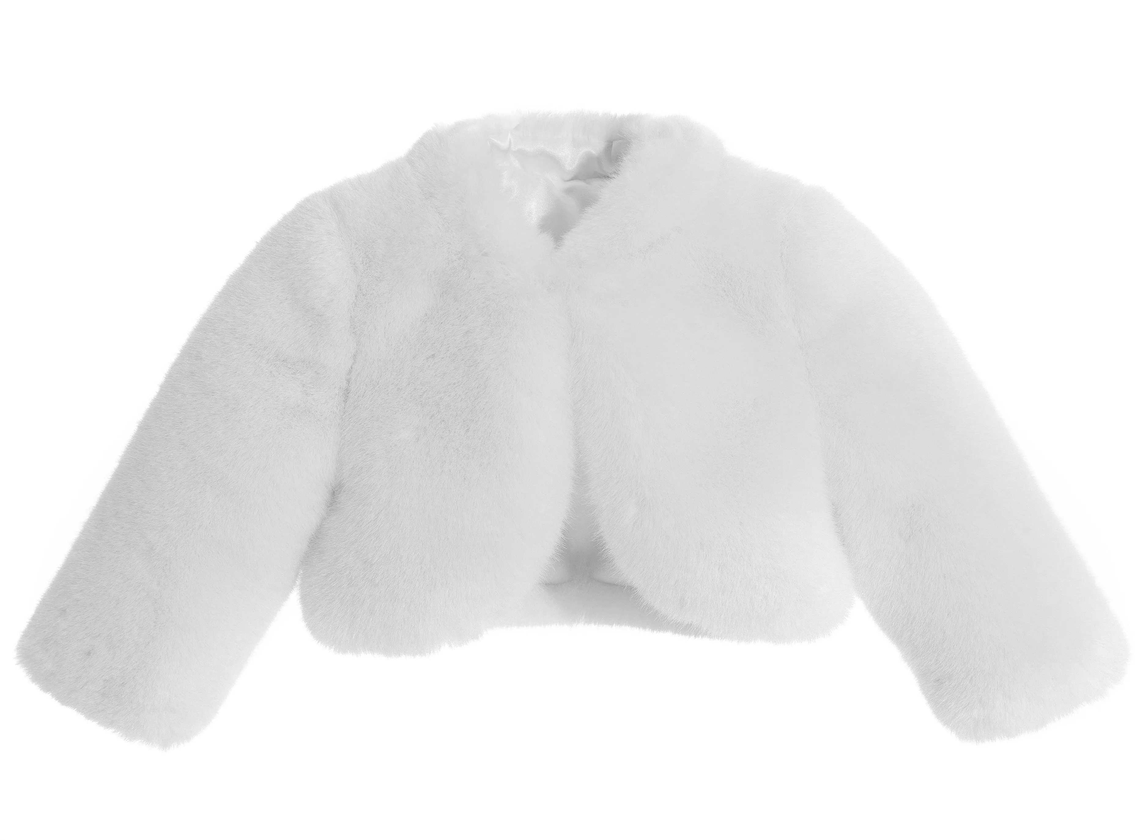 Faux Fur Cape Flower Girl Bolero Dress Coat Princess Cape Dress Cover Up Flower Girl Cozy Fur Jacket