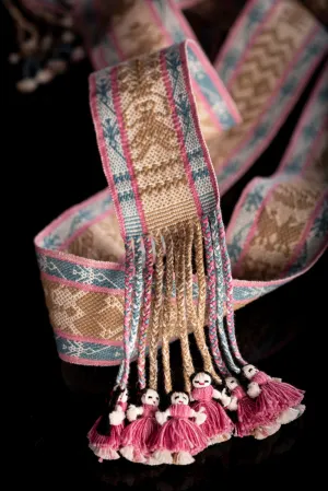Fine Indigenous Textile Backstrap Loomed Zapotec Belt