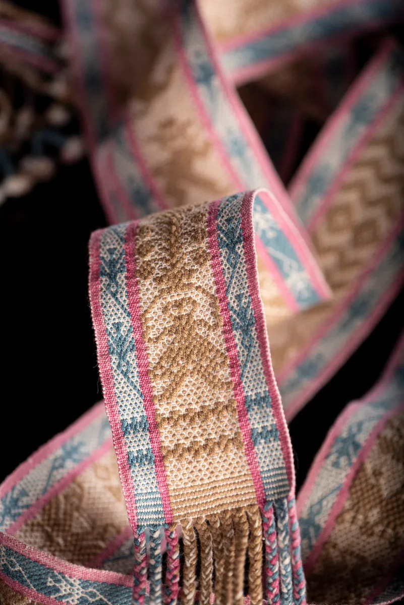 Fine Indigenous Textile Backstrap Loomed Zapotec Belt