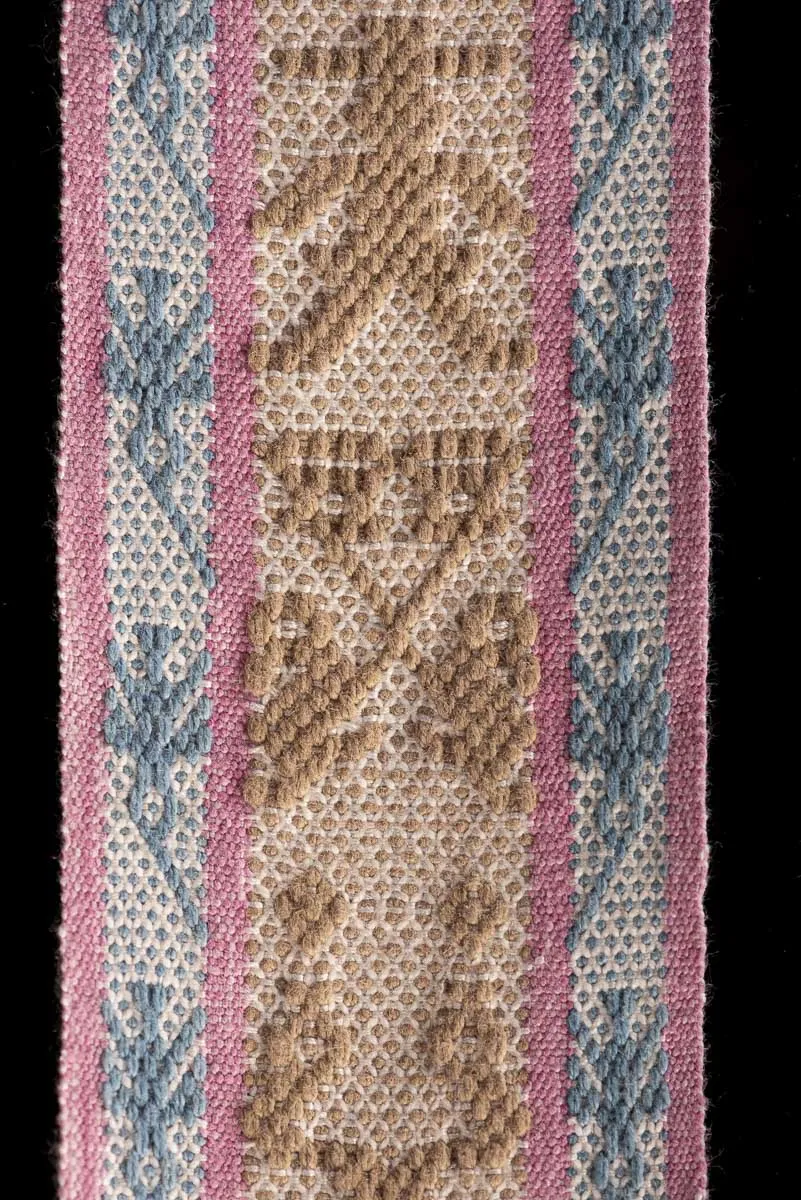 Fine Indigenous Textile Backstrap Loomed Zapotec Belt