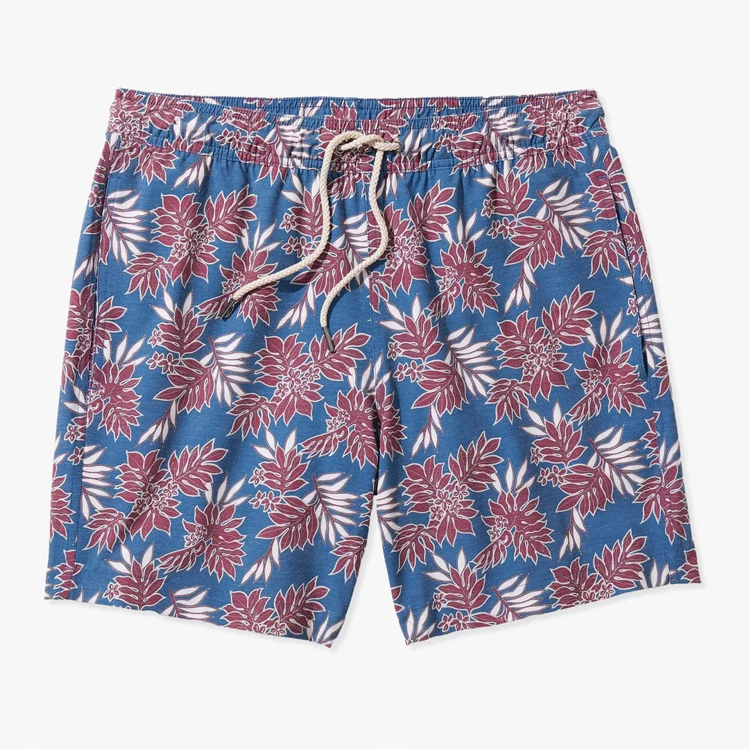 Fish Hippie The Bayberry Trunk- Navy Crimson Leaves Bayberry Trunk 7 inch