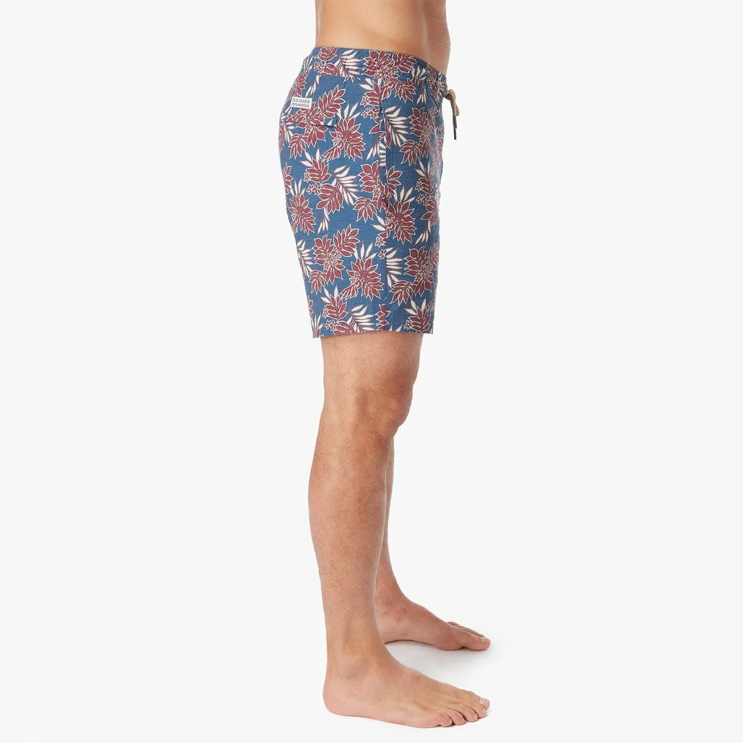 Fish Hippie The Bayberry Trunk- Navy Crimson Leaves Bayberry Trunk 7 inch