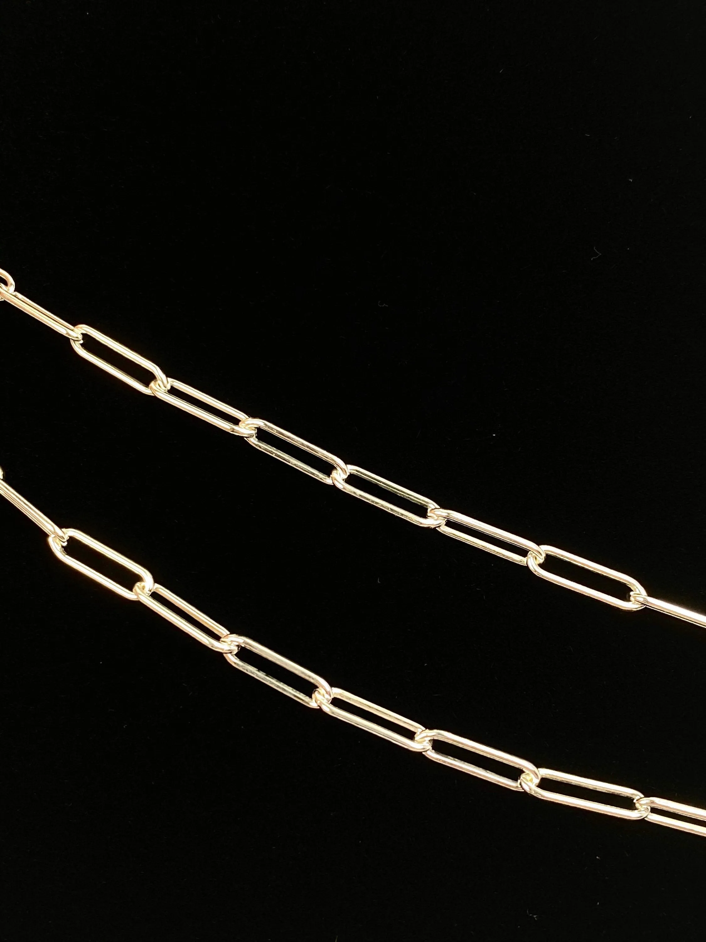 Flawless 20” 12mm x 3mm Sterling Silver Elongated Flat Cable Chain, Sku:S4002LC-20